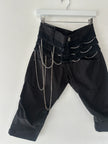 MARITHÉ + FRANÇOIS GIRBAUD - S/S 2008 PANELED CROPPED TROUSERS WITH CHAIN DETAILS
