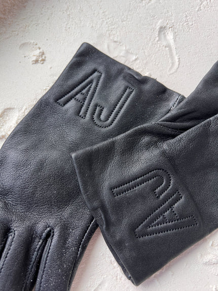 ARMANI JEANS - 1990s LEATHER GLOVES