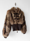 EMANUEL UNGARO by PETER DUNDAS  - F/W 2006 MARMOT FUR JACKET WITH CASHMERE RIBBED KNIT WAISTBAND