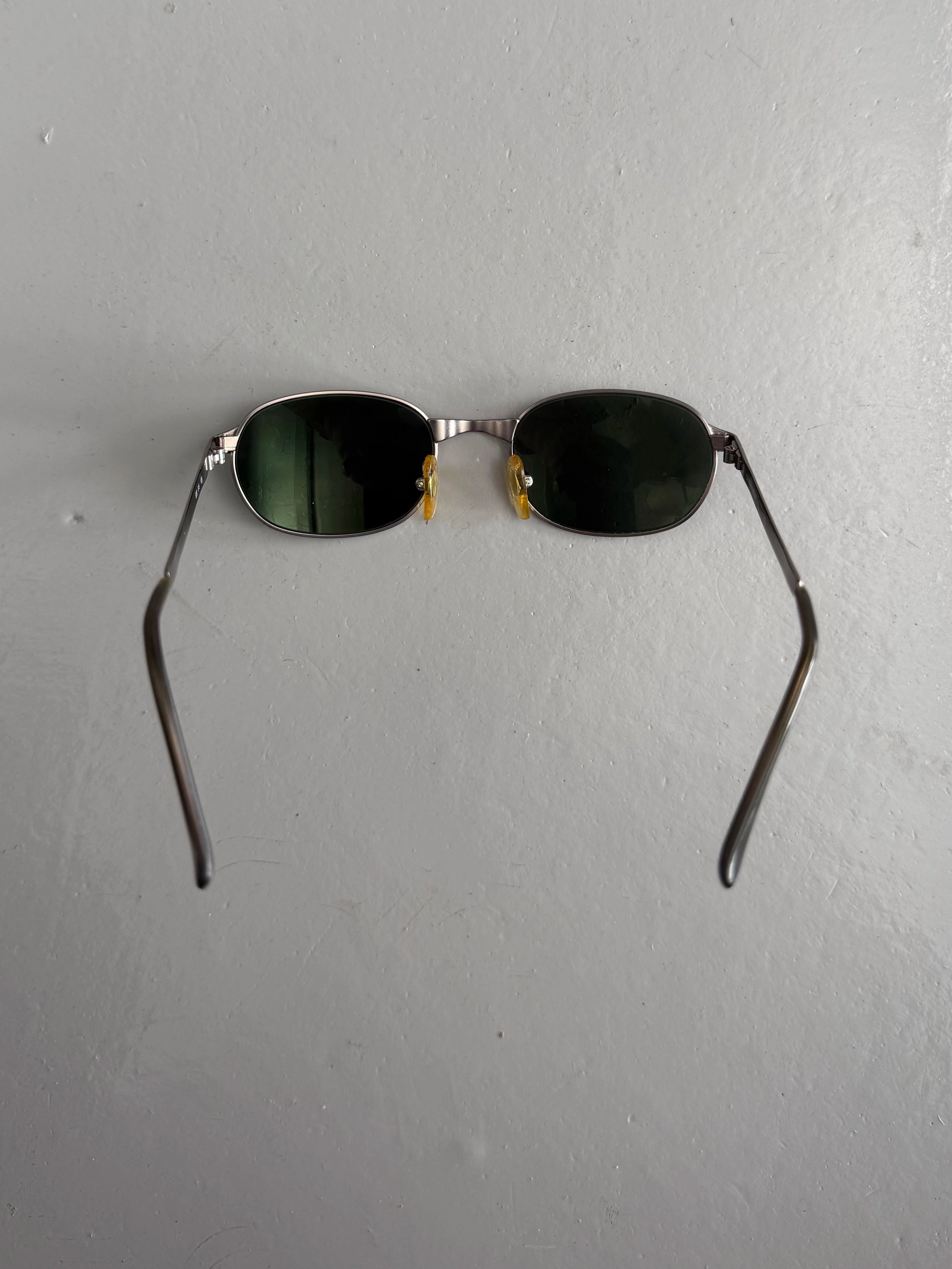 GIORGIO ARMANI -  1990s OVAL SUNGLASSES WITH METAL FRAME