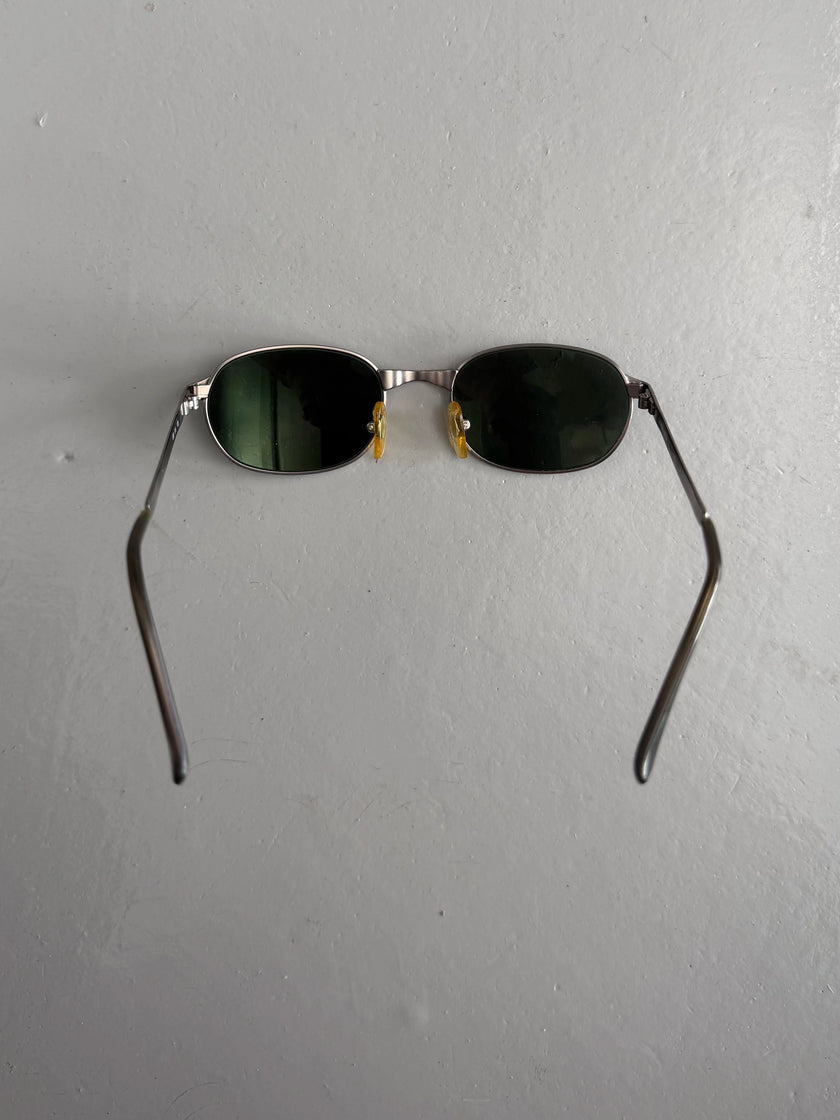 GIORGIO ARMANI -  1990s OVAL SUNGLASSES WITH METAL FRAME