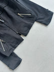 JANNE FAURE - 1990s CROP FIT JACKET WITH WOOL COLLAR
