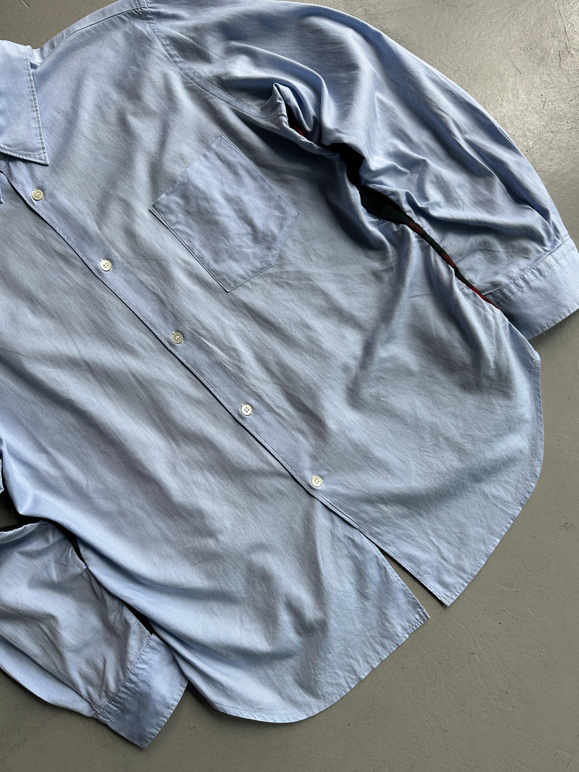 COMME DES GARÇONS HOMME - A/W 2011 PATCHWORK FLANNEL BACK LONG SLEEVE SHIRT