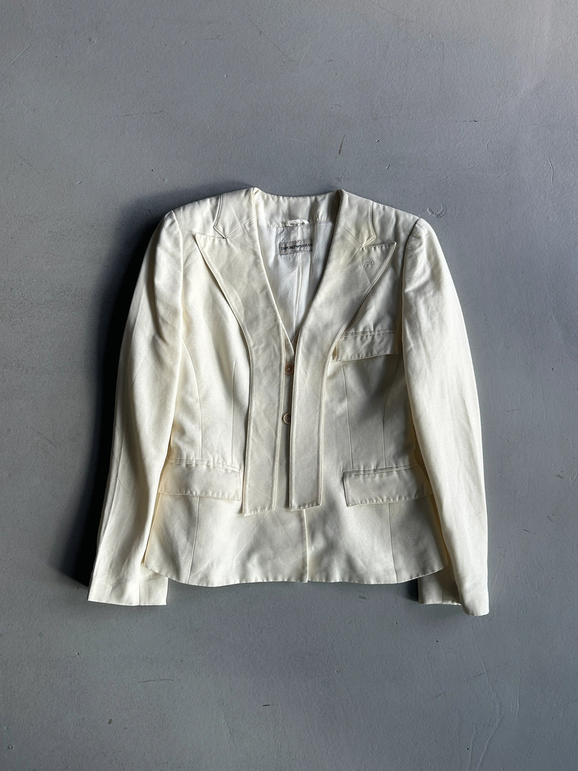 EMPORIO ARMANI - S/S 2003 ADJUSTABLE LAPELS FITTED BLAZER