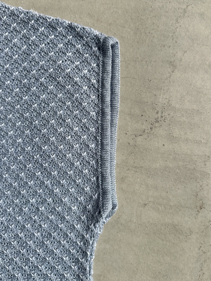 1970s WAFFLE KNIT VEST TOP