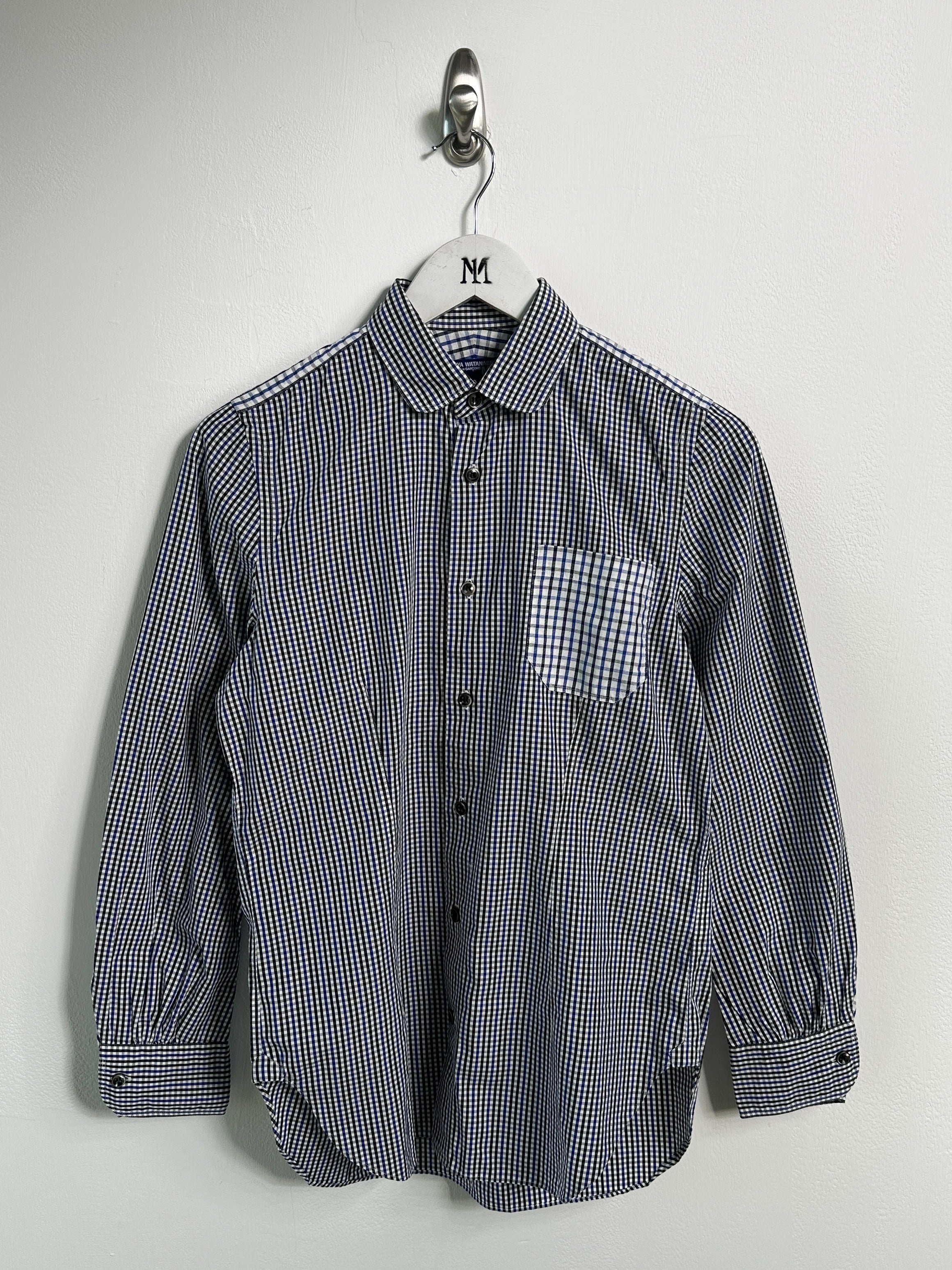 JUNYA WATANABE COMME DES GARÇONS - S/S 2010 GINGHAM CHECKS SHIRT WITH CURVED SLEEVE