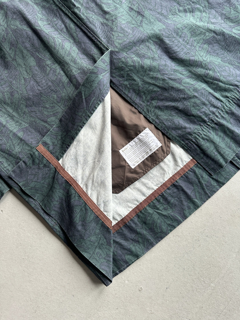 KOLOR - S/S 2014 CONTRASTING YOKE PRINTED TRENCH COAT