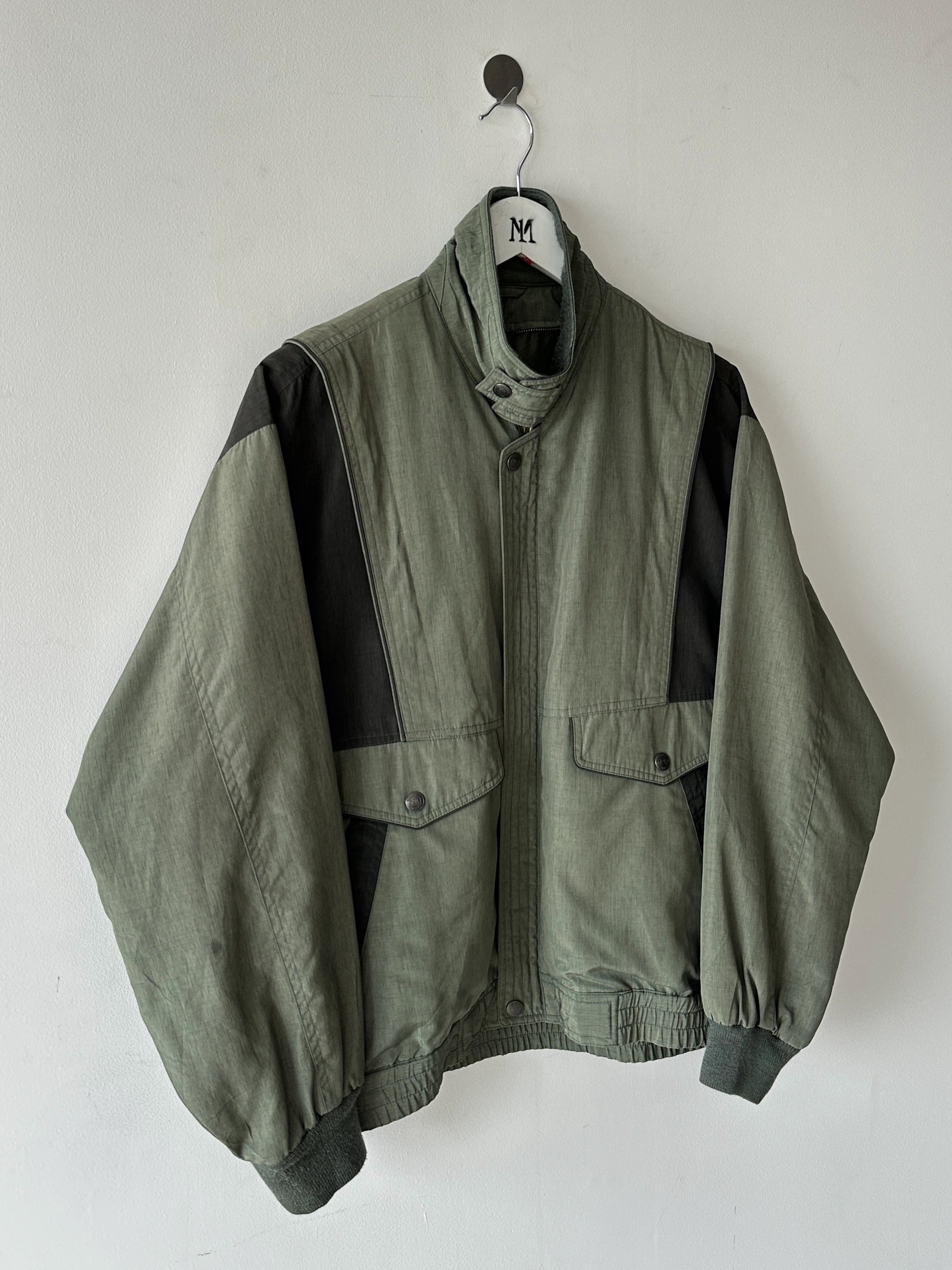 1990s COLOUR BLOCK BOMBER JACKET