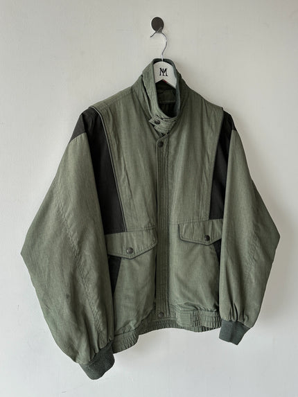 1990s COLOUR BLOCK BOMBER JACKET