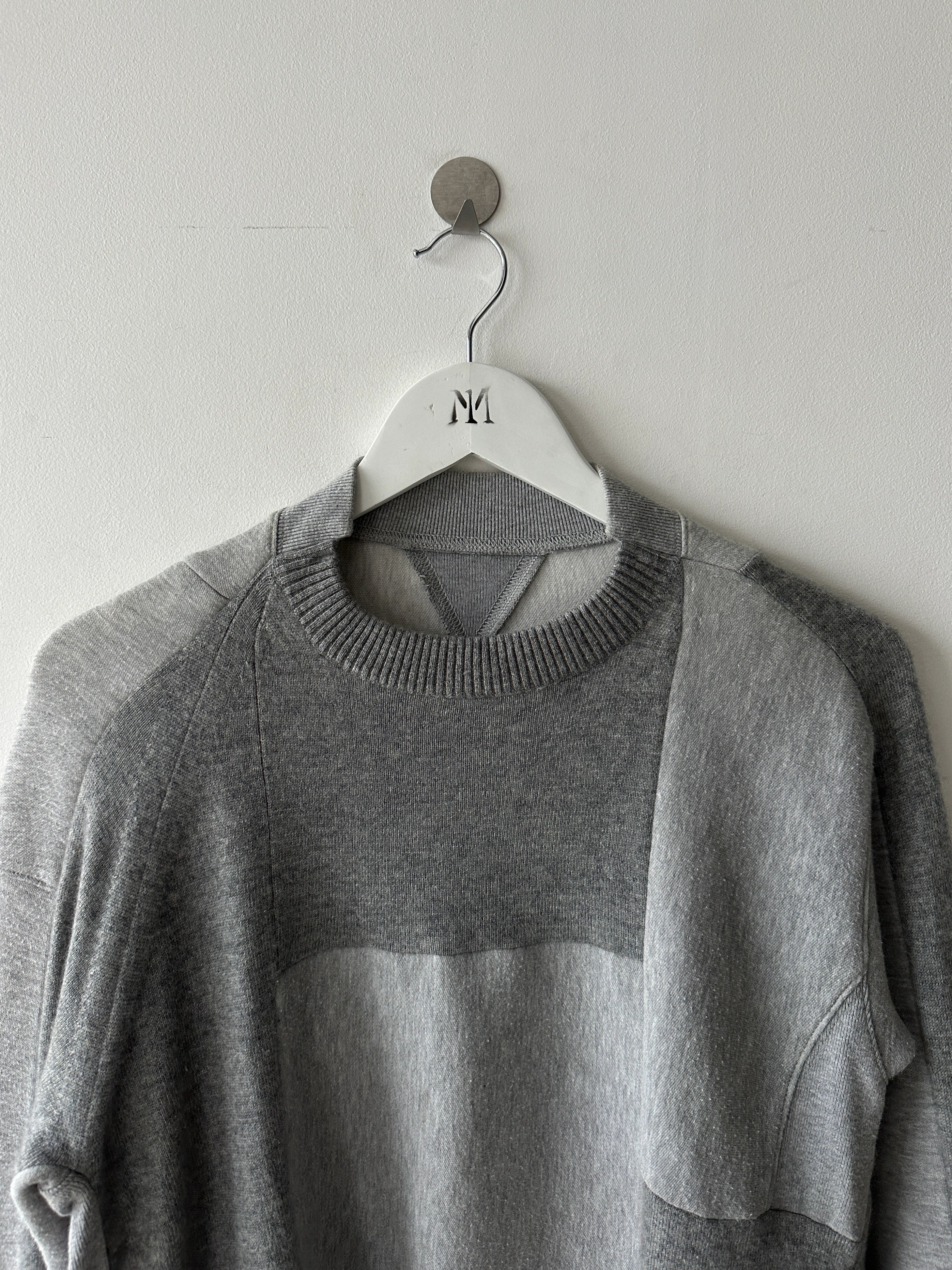 SACAI - F/W 2016 DECONSTRUCTED CREWNECK LONG SLEEVE TOP