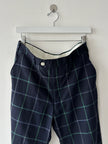 BURBERRYS - 1980s RELAXED FIT CHECKED TROUSERS
