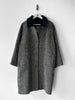 VERSUS VERSACE BY GIANNI VERSACE - early 1990s HERRINGBONE COAT WITH FUR COLLAR