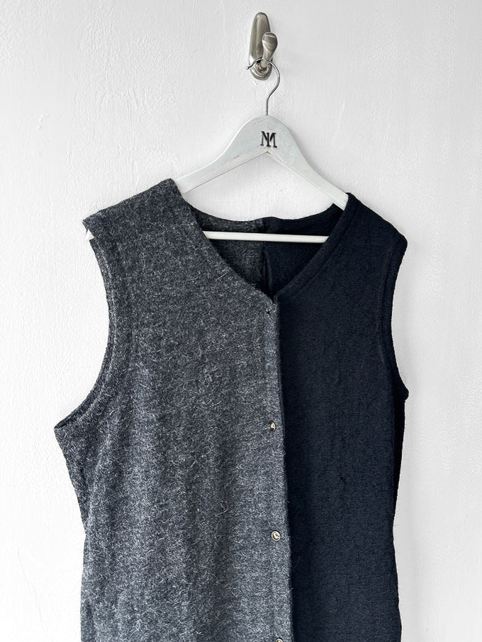 YOHJI YAMAMOTO - F/W 1999 TWO TONE KNIT VEST TOP