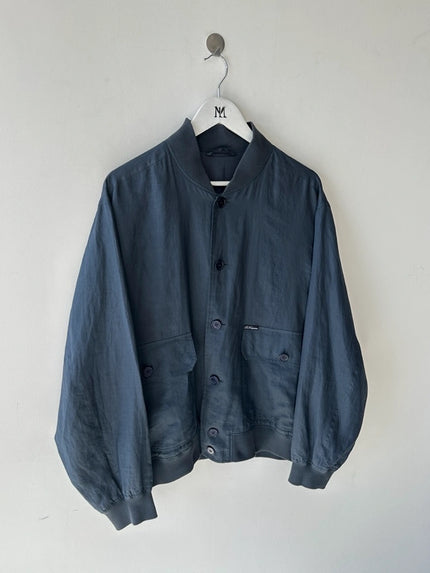 LES COPAINS - 1980s LINEN BOMBER JACKET