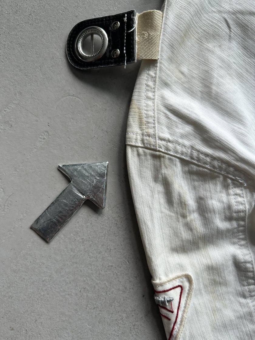 GIANFRANCO FERRÉ - 1990s ZIP DETAIL FRONT DENIM JACKET