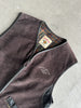 DIESEL - 1990s LEATHER ZIPPED VEST GILET JACKET