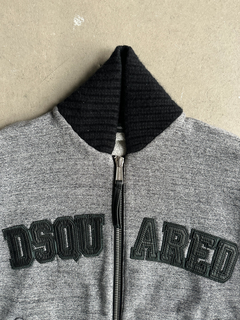 DSQUARED2 - 2011 CHUNKY KNIT COLLAR ZIPPED SWEATER