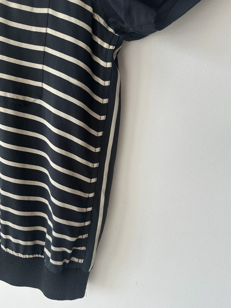 ITALIAN LABEL 1980s BOXY FIT SILK POLO T-SHIRT