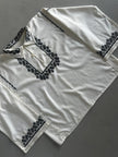 1970s EMBROIDERED WIDE SLEEVE TUNIC SHIRT