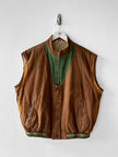SPANISH LABEL 1980s 2 in 1 BOMBER JACKET WITH ZIP OFF SLEEVE