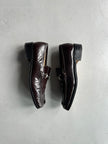 GUCCI - 1980s SQUARE TOE HORSEBIT LOAFERS