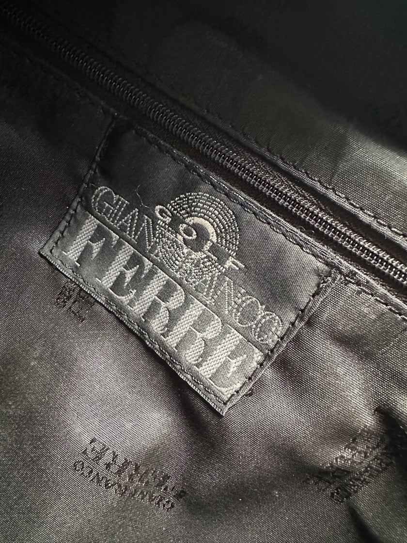 GIANFRANCO FERRÉ - 1990s SLING BAG WITH VELCRO STRAP POUCH