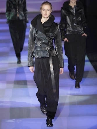 EMPORIO ARMANI - F/W 2002 METALLIC FINISH DOUBLE BREASTED JACKET