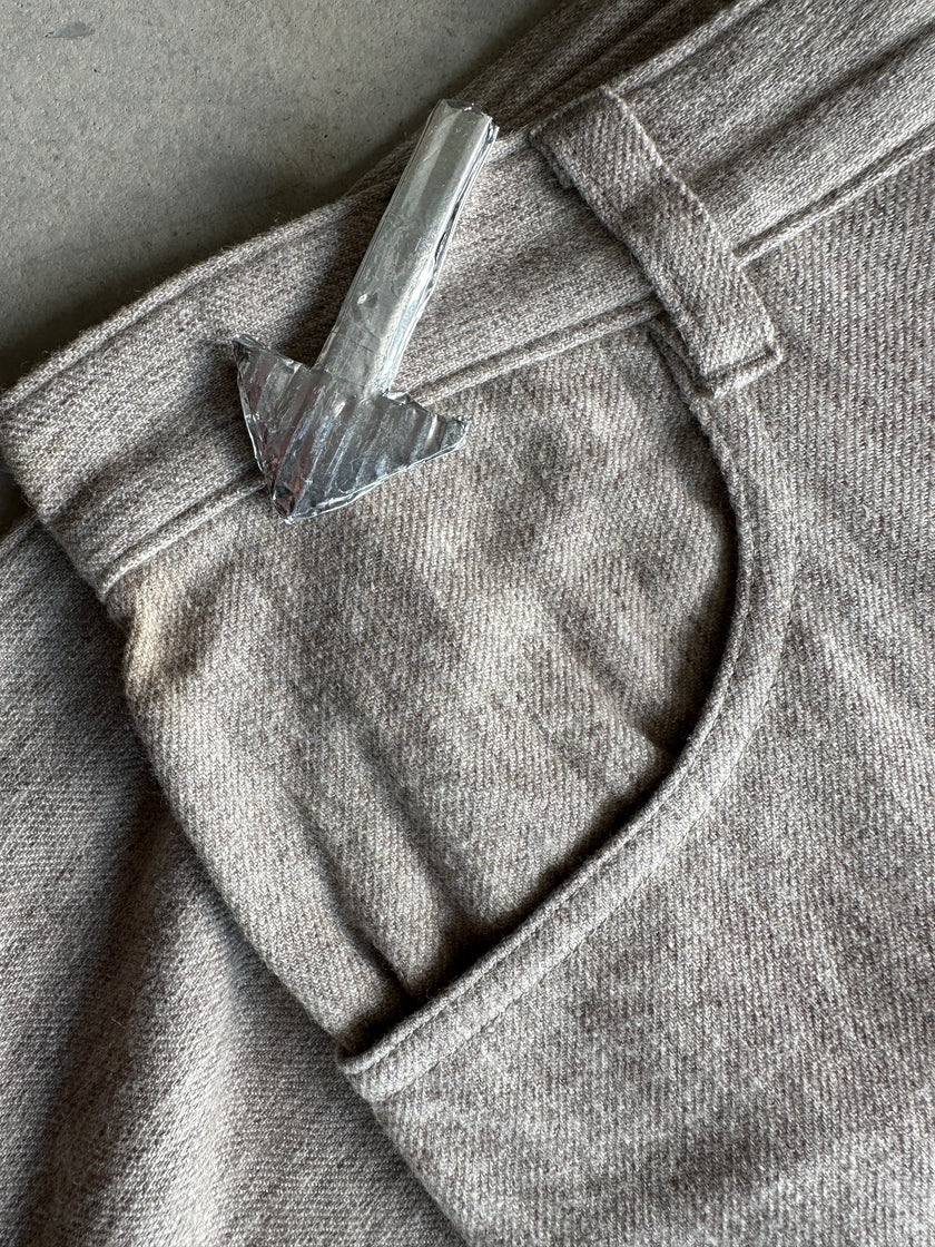 PLANTATION ISSEY MIYAKE - 1990s WIDE LEG WOOL TROUSERS