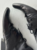 MARITHÉ + FRANÇOIS GIRBAUD - early 2000s SOFT LEATHER ANKLE BOOTS WITH LACE WRAPAROUND DETAILING