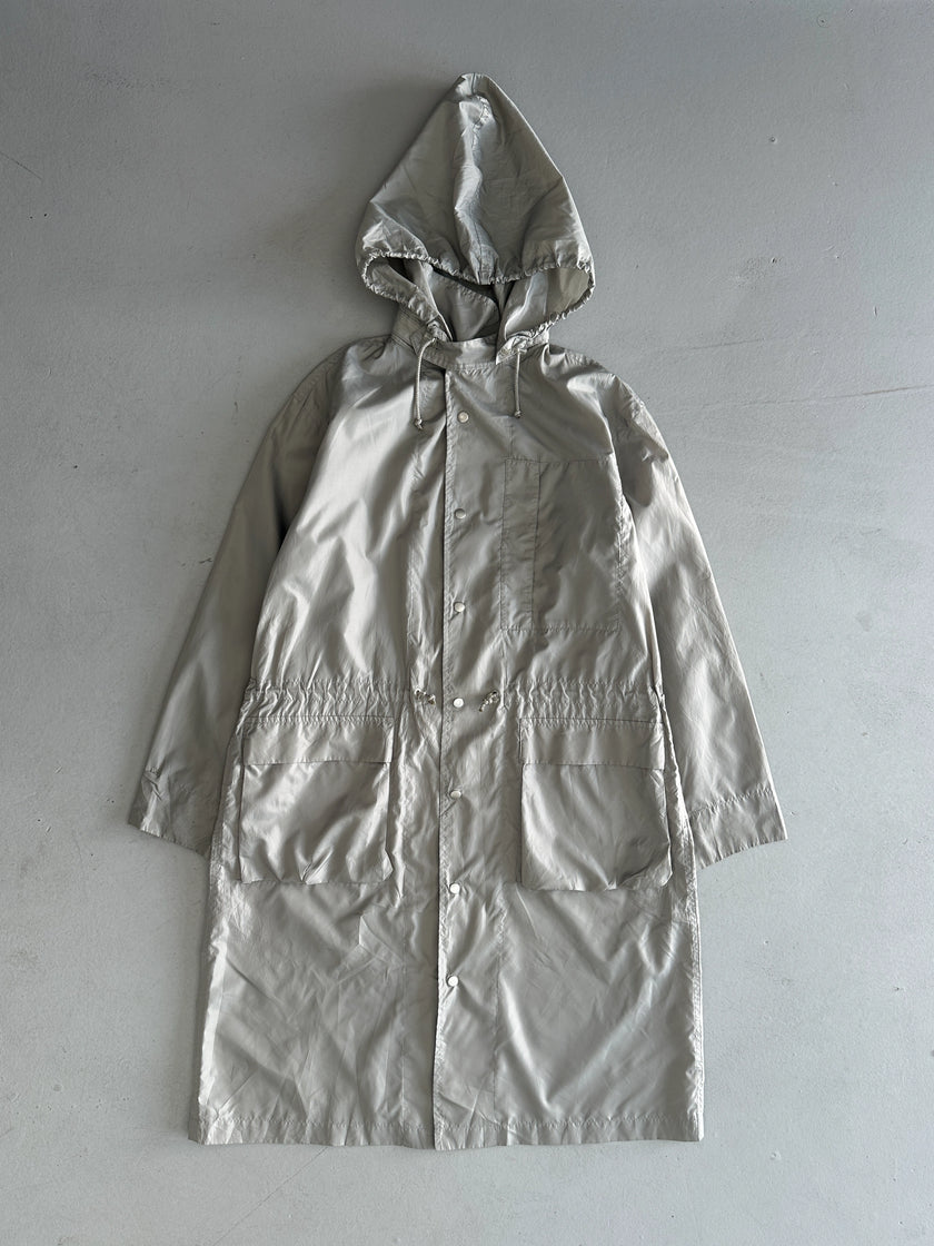 ISSEY MIYAKE WINDCOAT - 1980s FOLDABLE LONG WINDBREAKER JACKET