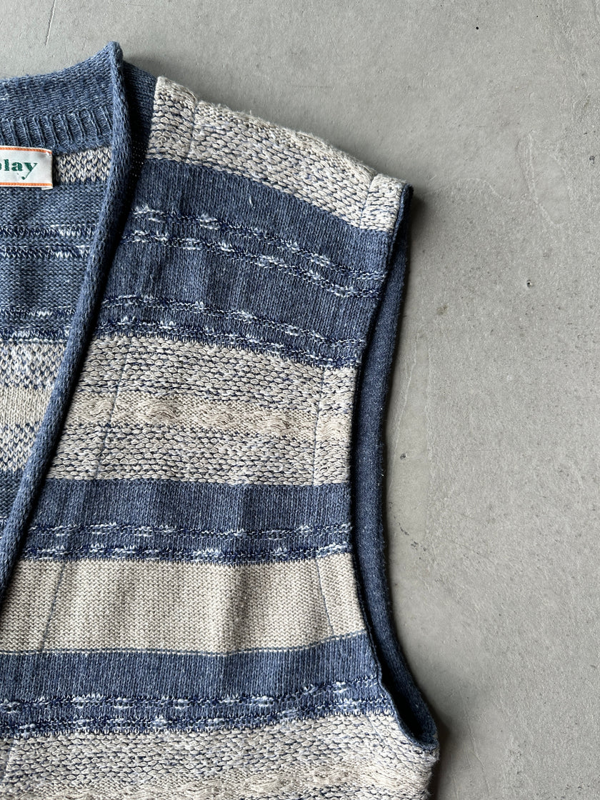 1980s KNIT CARDIGAN VEST