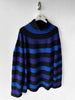 YOHJI YAMAMOTO - early 2000s STRIPED OVERSIZED KNIT JUMPER