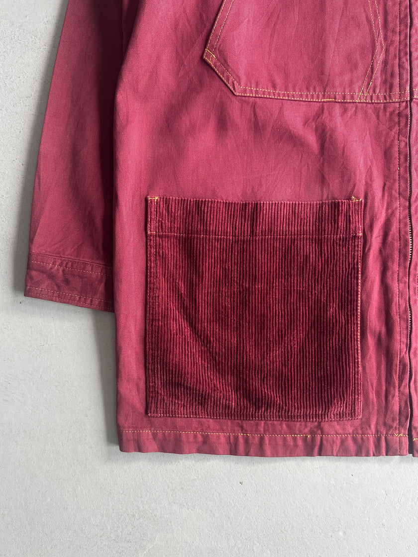 MARITHÉ + FRANÇOIS GIRBAUD - 1980s FIELD JACKET WITH CORDUROY DETAILS