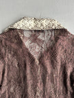 2000s LACE SHIRT WITH SNAKESKIN DETAILS