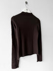 EMPORIO ARMANI - 2000s METAL BUTTON SLEEVE CROP FIT JUMPER