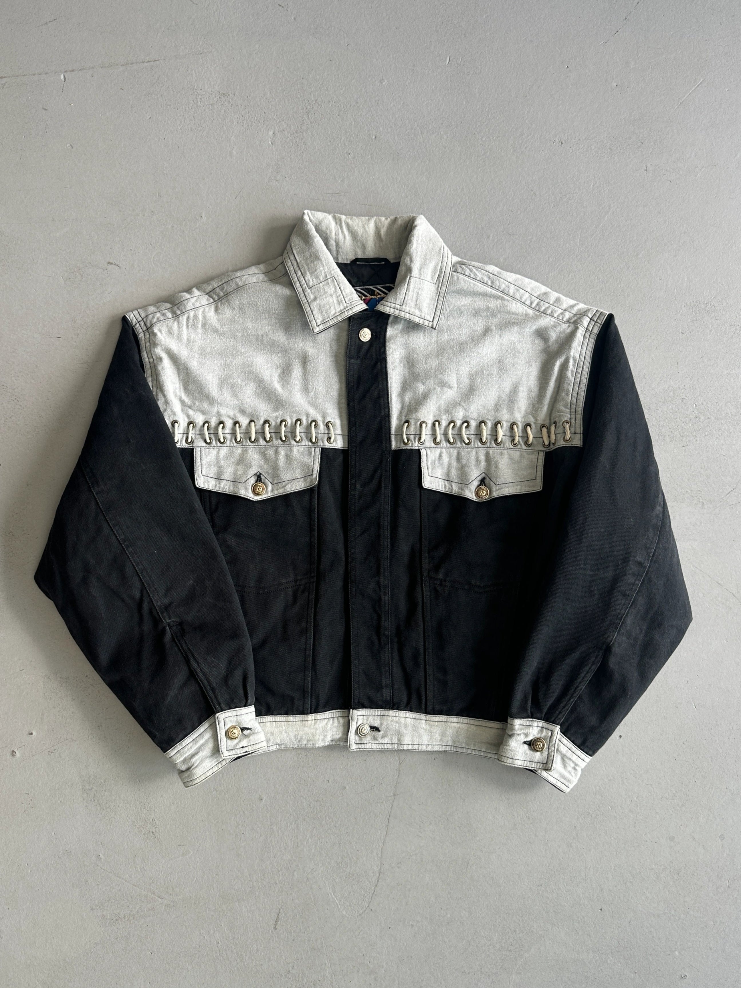 VERSACE - 1980s DENIM BOMBER JACKET