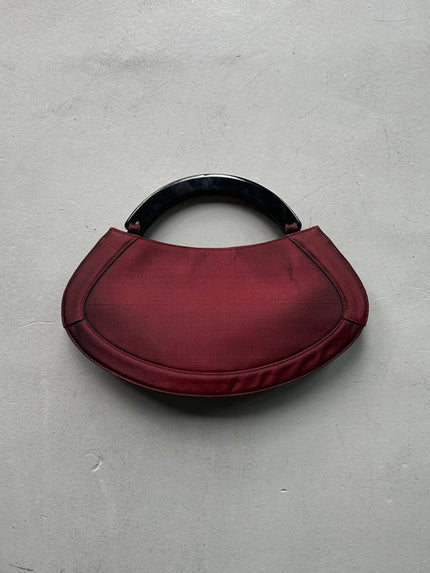 GIORGIO ARMANI -  1990s ORGANZA CRESCENT HANDBAG