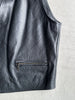 1980s LEATHER WAISTCOAT