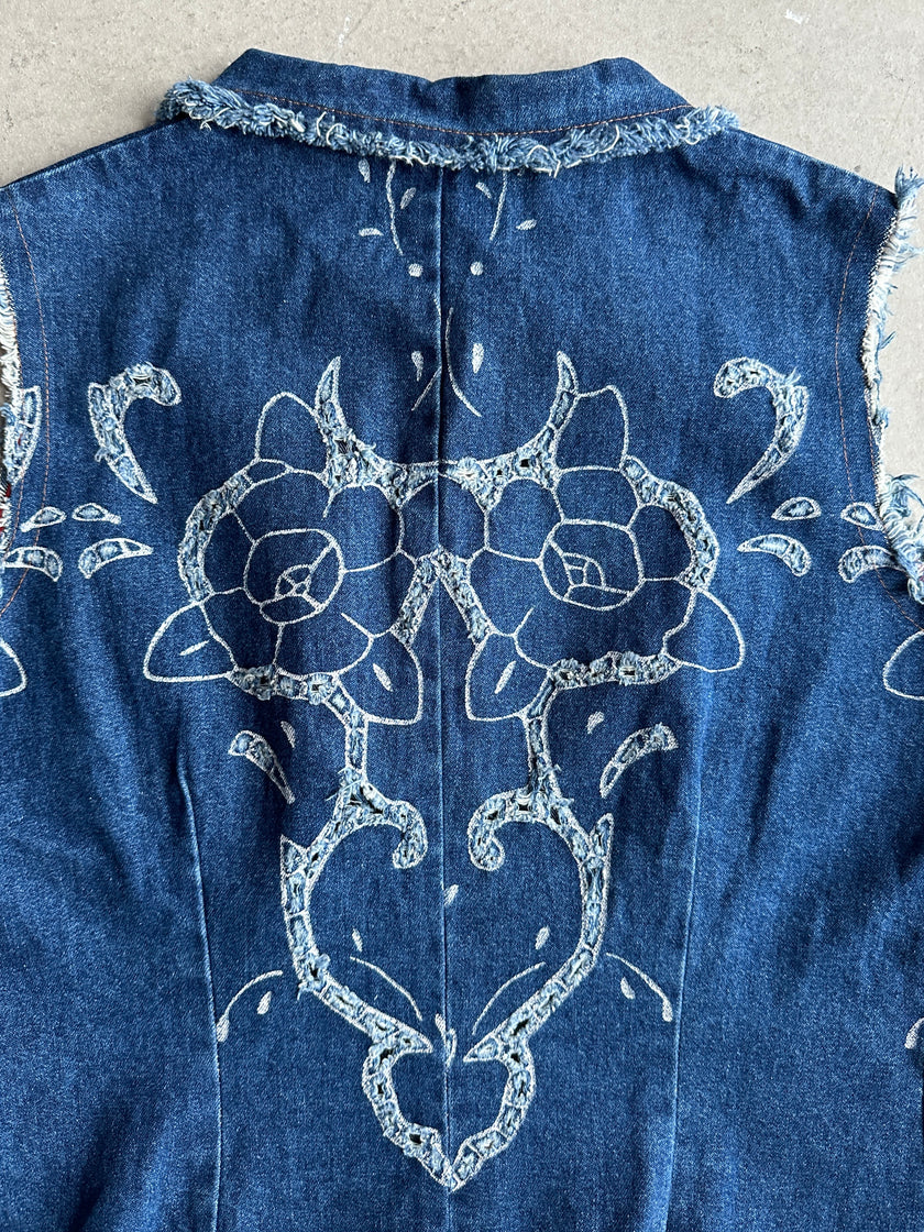 1990s DENIM VEST GILET