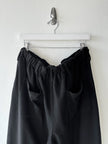 YOHJI YAMAMOTO - S/S 2025 TRACK SHORTS WITH CUT OUT DETAILS AT HEM