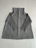 ISSEY MIYAKE - 2000s FUNNEL NECK PLEATED CARDIGAN