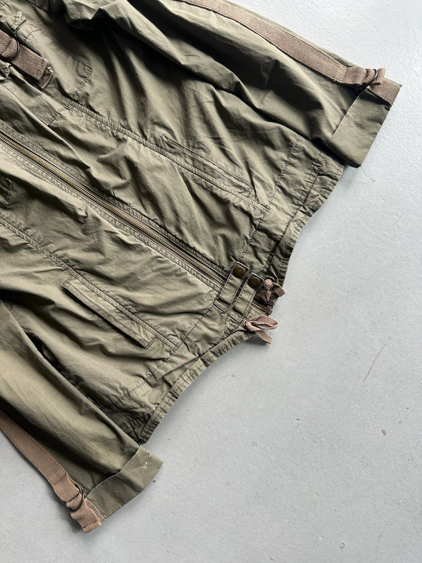 2000s CARGO JACKET WITH STRAPS DETAIL