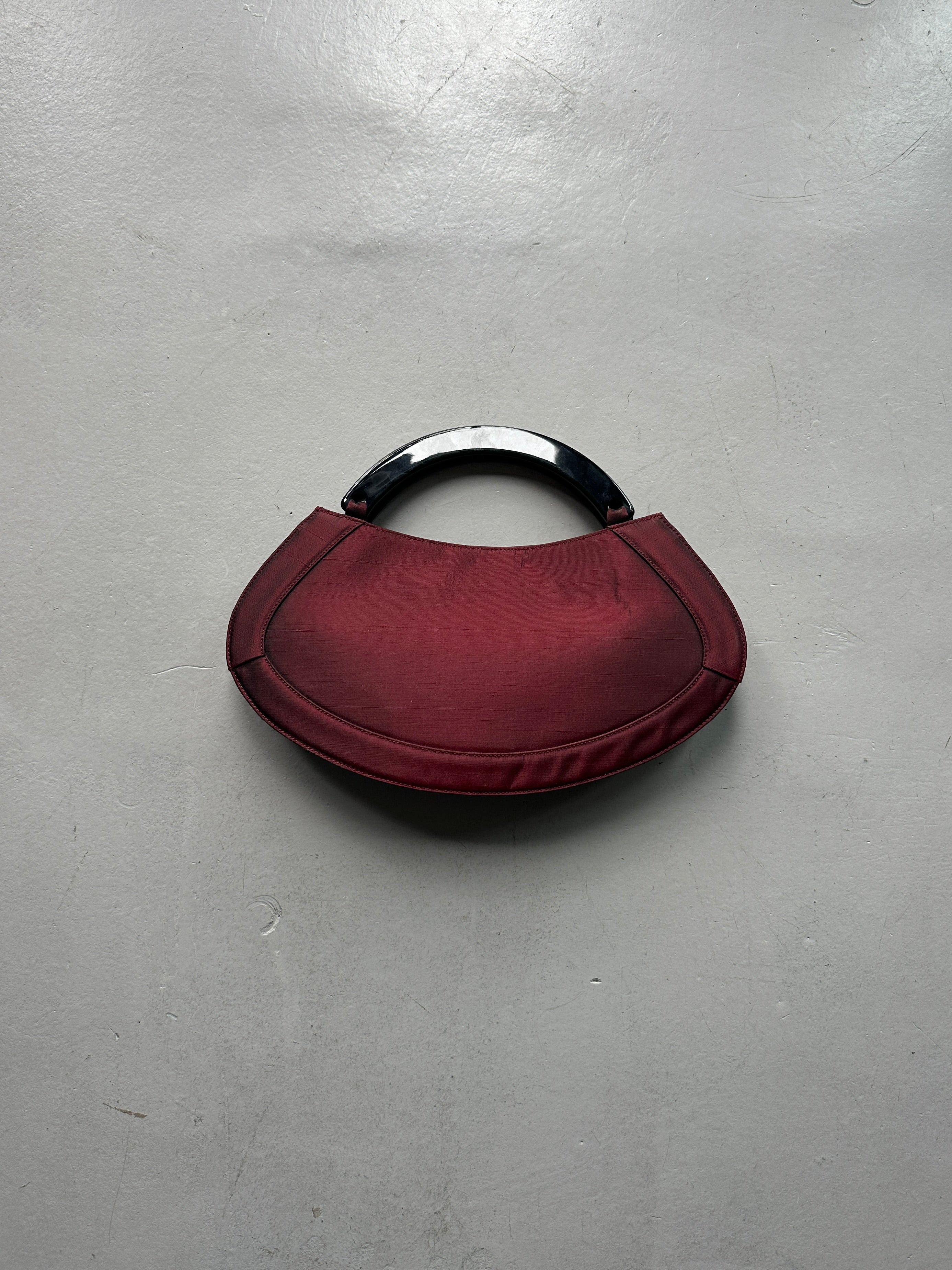 GIORGIO ARMANI -  1990s ORGANZA CRESCENT HANDBAG