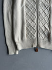 LA MARTINA - 1990s CHUNKY KNIT ZIPPED CARDIGAN