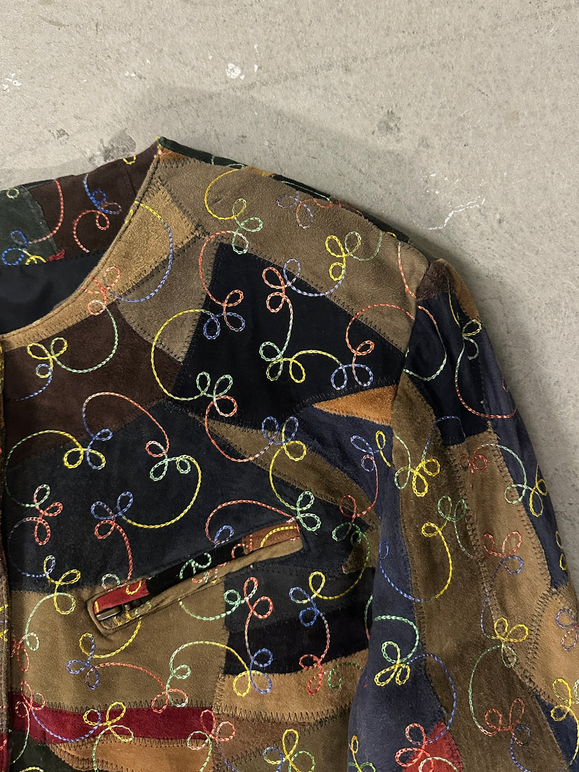 1970s JACKET WITH LEATHER PATCHES