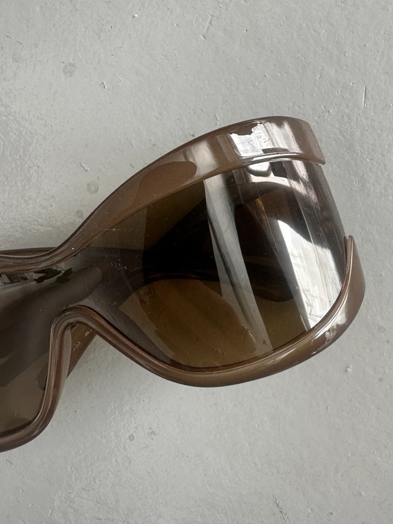 GIANFRANCO FERRÉ - 2000s OVERSIZED WRAPAROUND SUNGLASSES