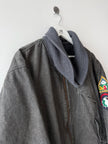 ITALIAN LABEL 1980s HEAVYWEIGHT DENIM BOMBER JACKET