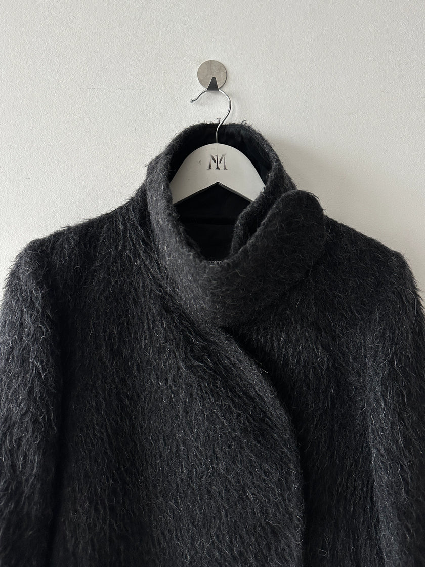 EMPORIO ARMANI - F/W 2010 FUZZY WOOL FUNNEL NECK JACKET