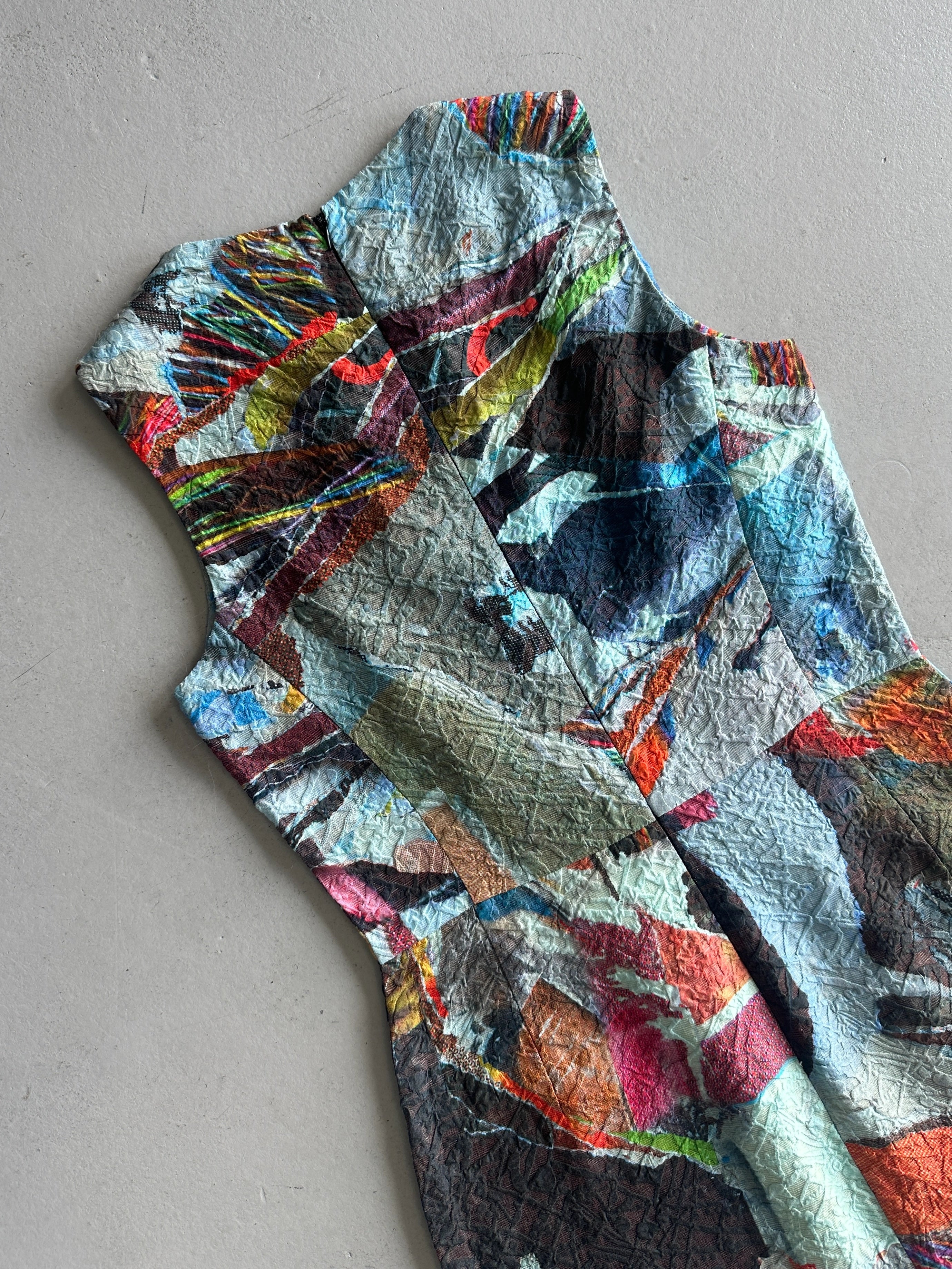 HUSSEIN CHALAYAN - F/W 2013 ABSTRACT PRINT SHEAT DRESS
