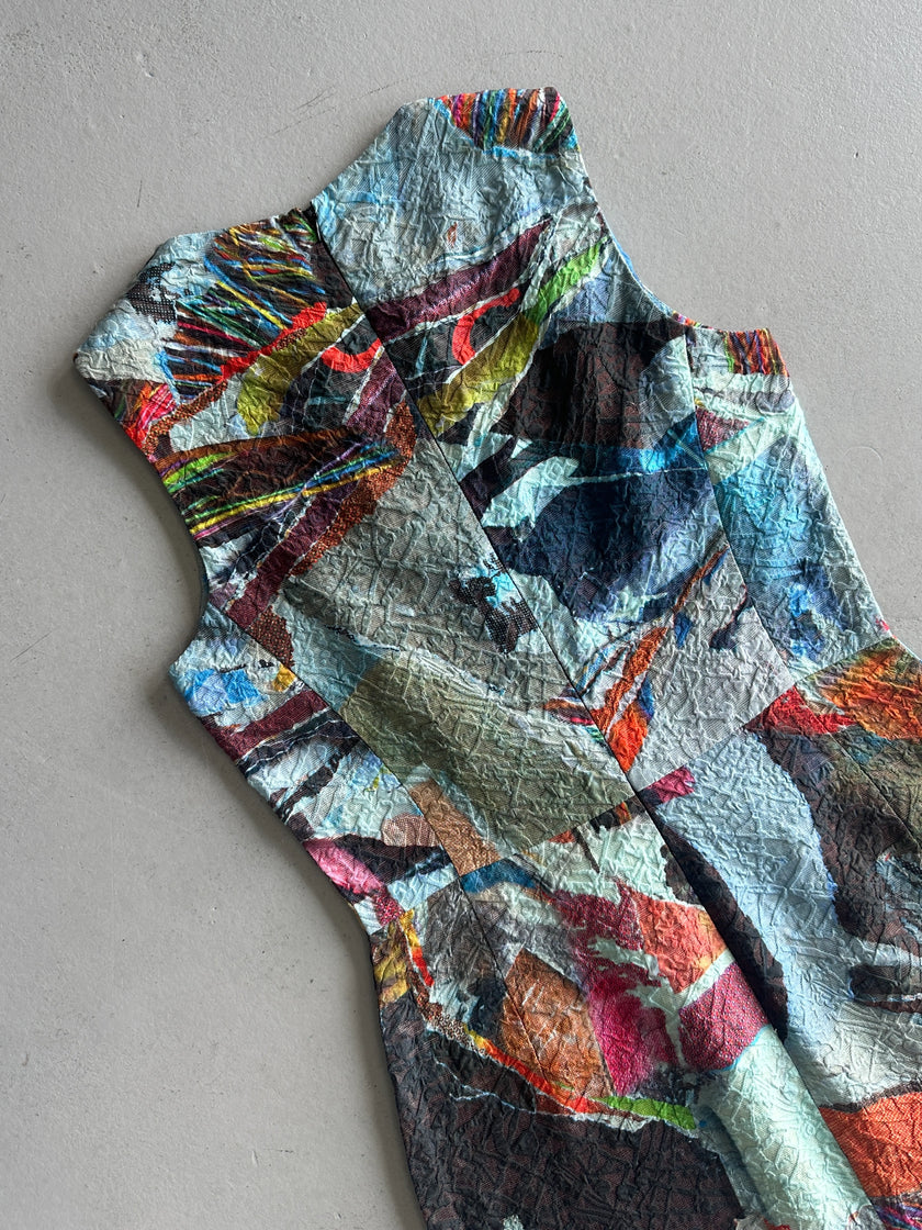 HUSSEIN CHALAYAN - F/W 2013 ABSTRACT PRINT SHEAT DRESS